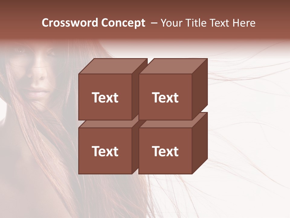 Woman Model Hairstyle PowerPoint Template