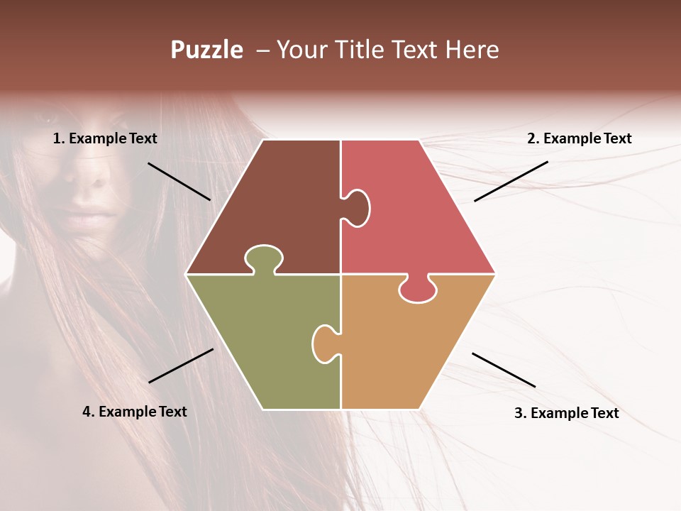 Woman Model Hairstyle PowerPoint Template