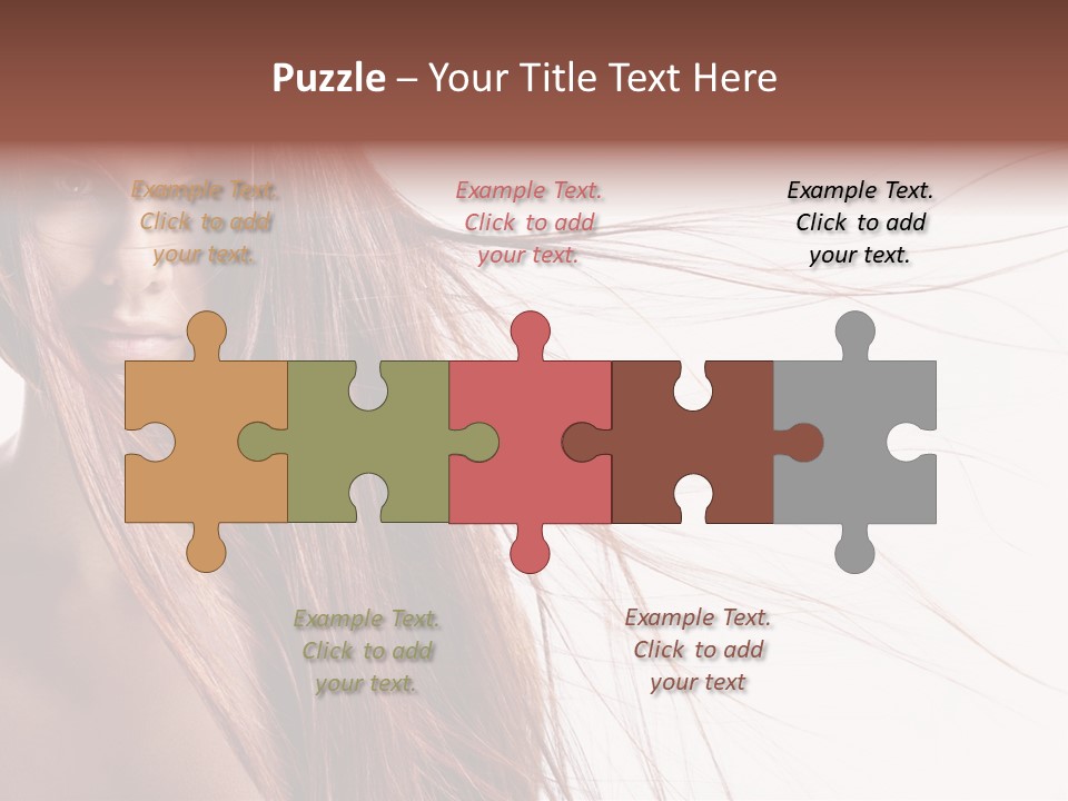 Woman Model Hairstyle PowerPoint Template