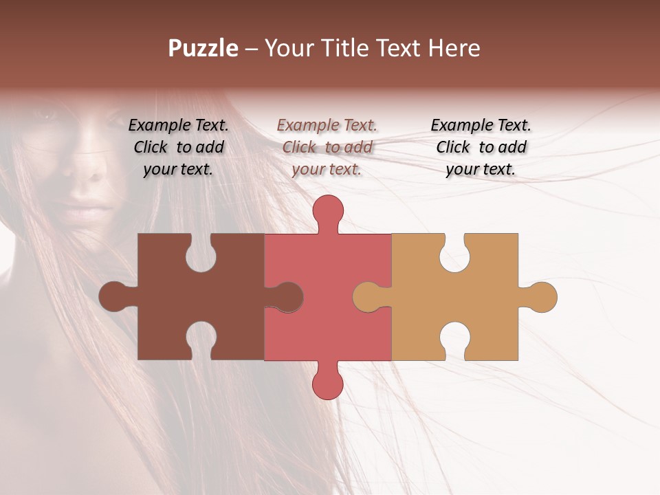 Woman Model Hairstyle PowerPoint Template