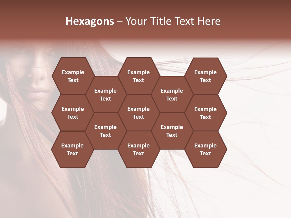 Woman Model Hairstyle PowerPoint Template