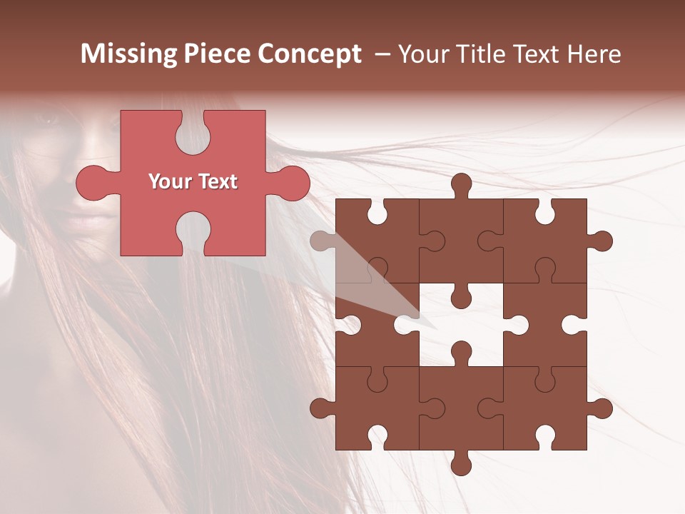 Woman Model Hairstyle PowerPoint Template