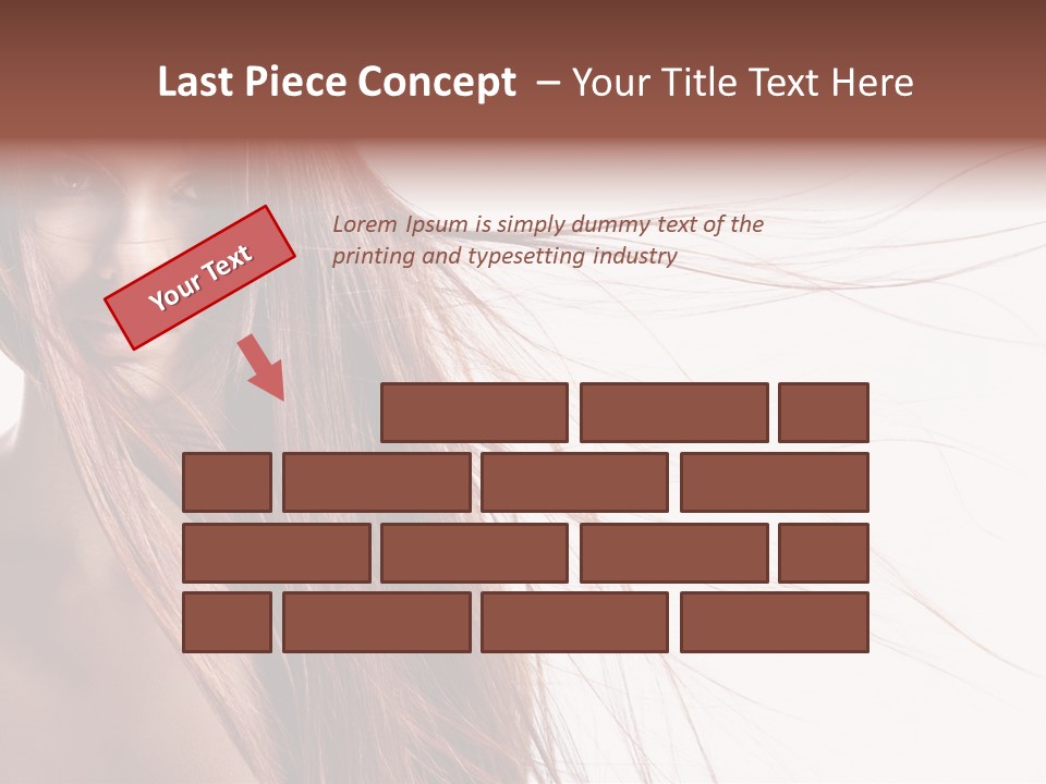 Woman Model Hairstyle PowerPoint Template