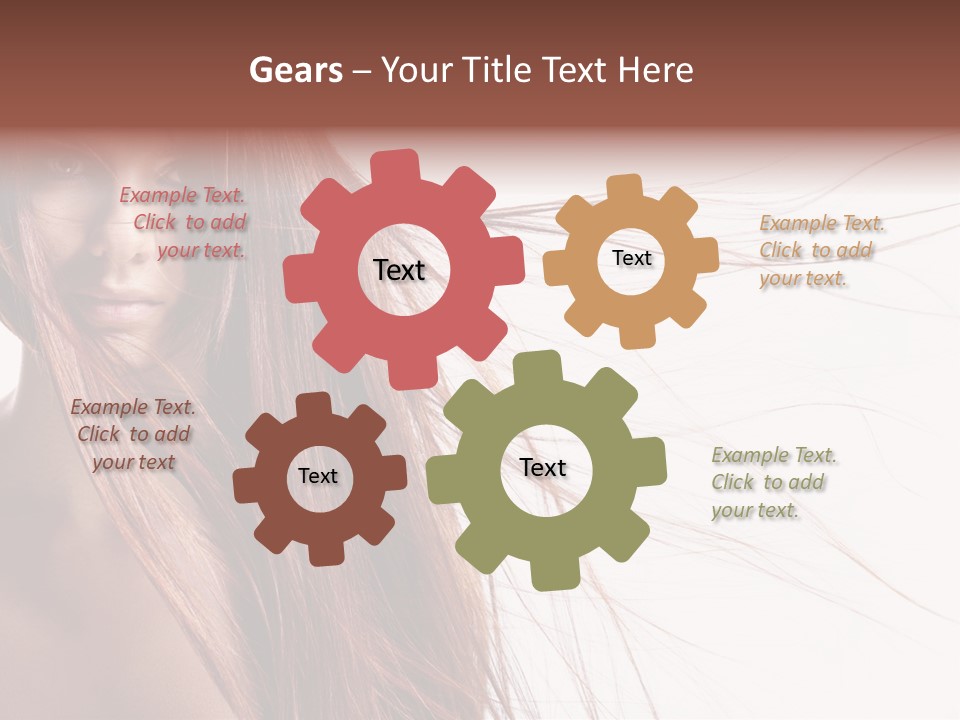 Woman Model Hairstyle PowerPoint Template