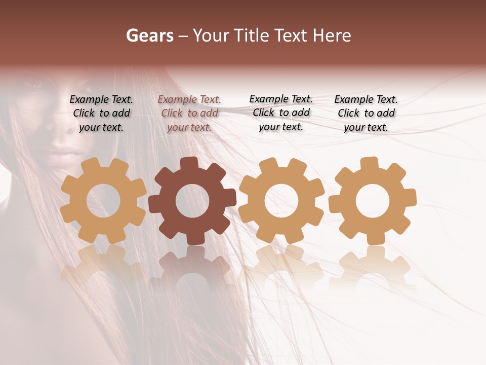 Woman Model Hairstyle PowerPoint Template