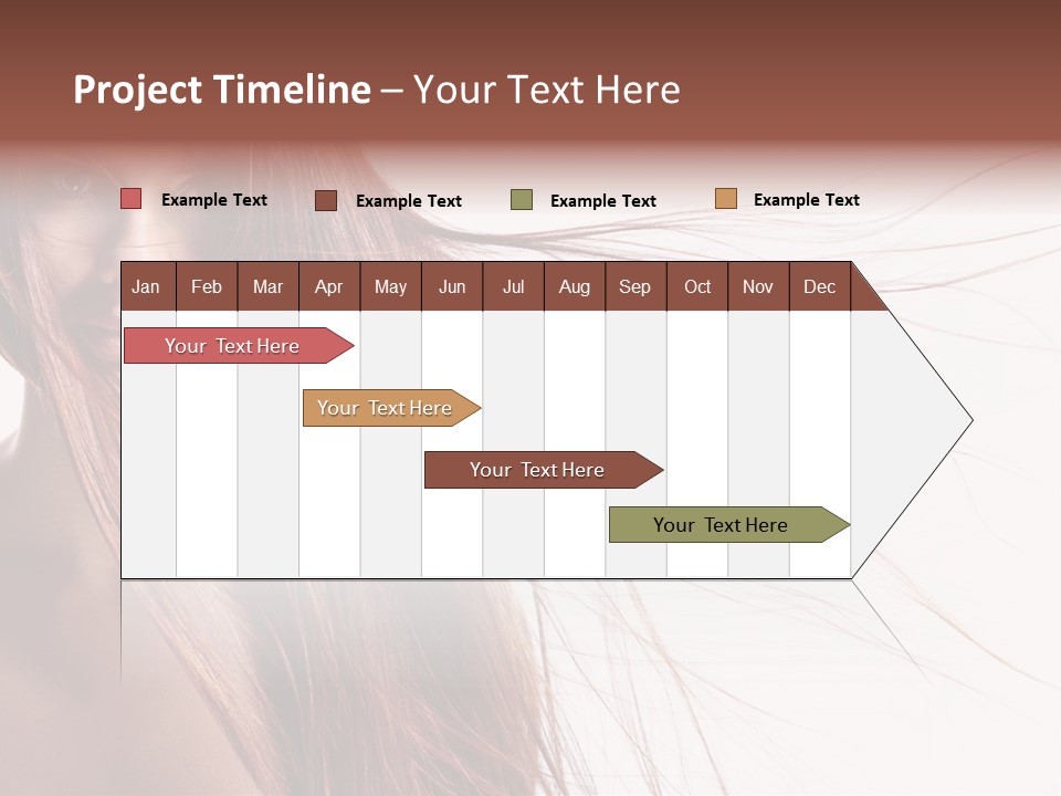 Woman Model Hairstyle PowerPoint Template