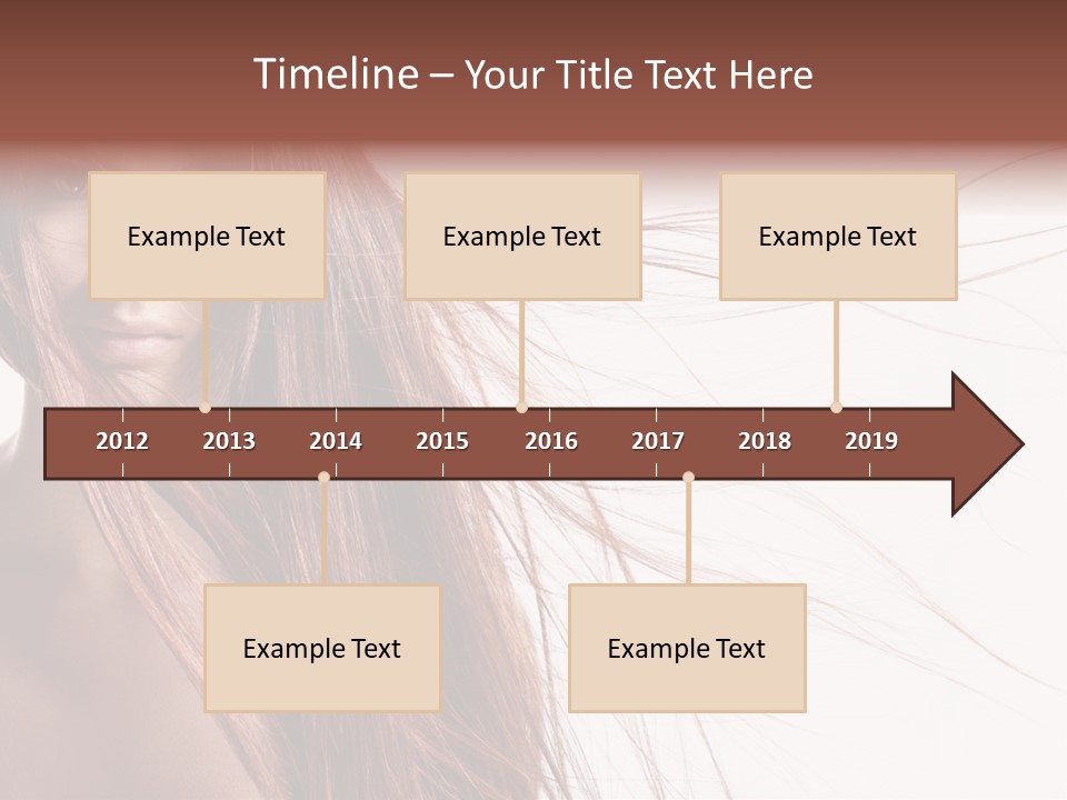 Woman Model Hairstyle PowerPoint Template