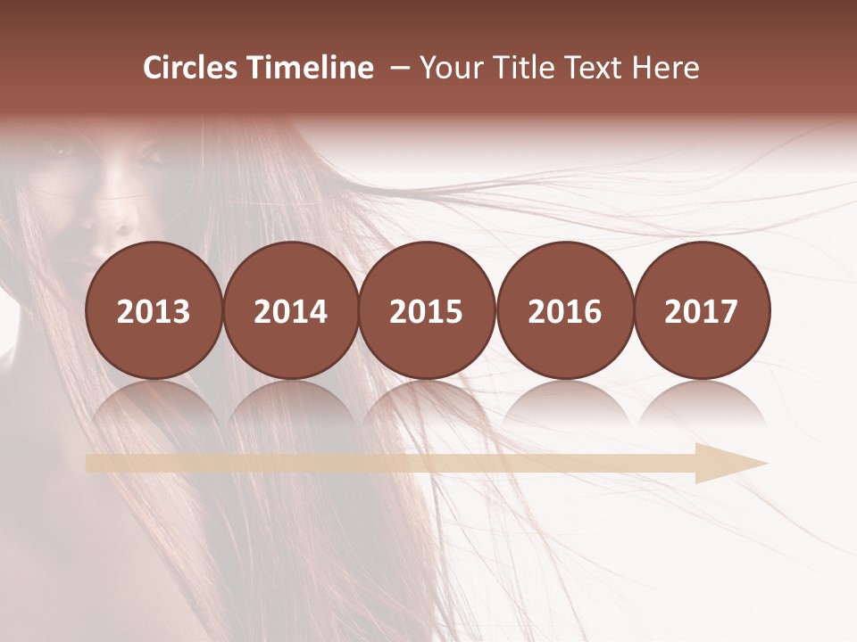 Woman Model Hairstyle PowerPoint Template