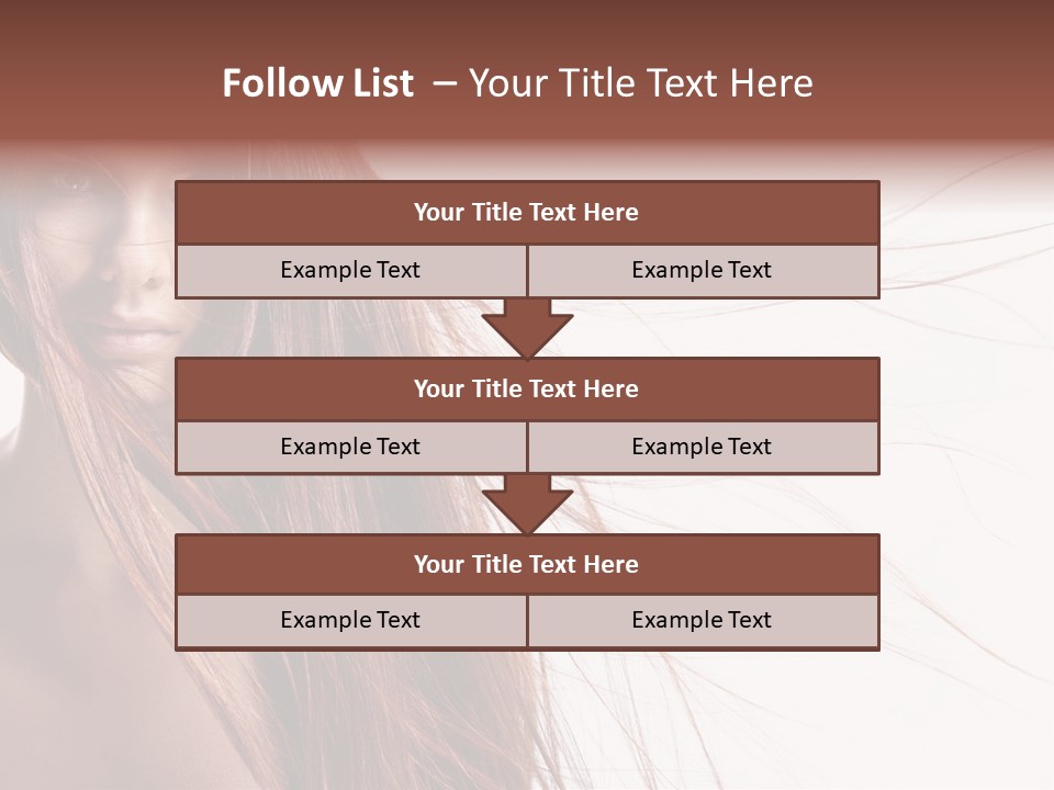 Woman Model Hairstyle PowerPoint Template