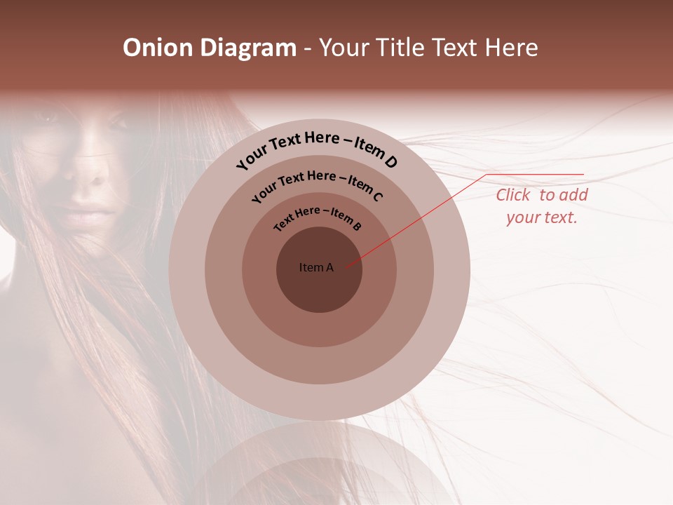 Woman Model Hairstyle PowerPoint Template