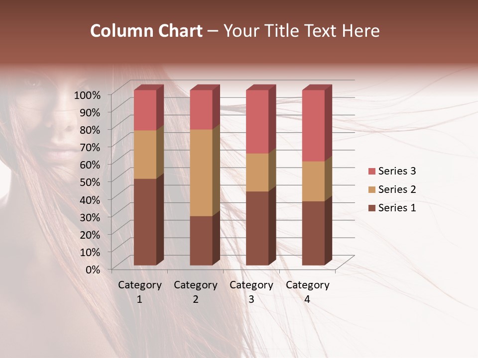 Woman Model Hairstyle PowerPoint Template