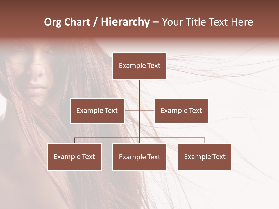 Woman Model Hairstyle PowerPoint Template