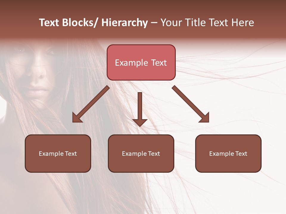 Woman Model Hairstyle PowerPoint Template