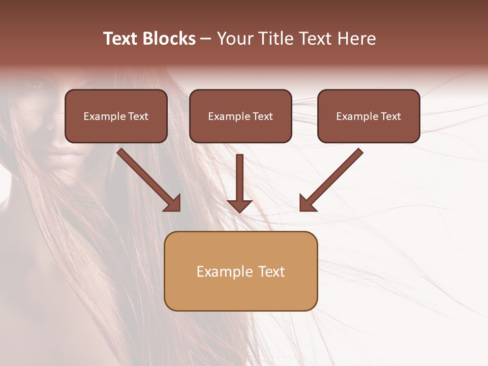 Woman Model Hairstyle PowerPoint Template