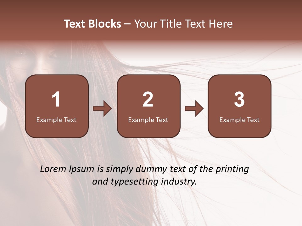 Woman Model Hairstyle PowerPoint Template