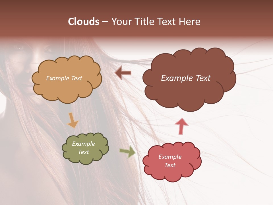 Woman Model Hairstyle PowerPoint Template