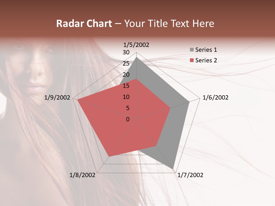 Woman Model Hairstyle PowerPoint Template