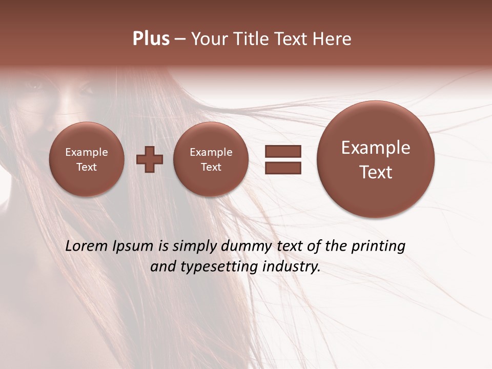 Woman Model Hairstyle PowerPoint Template