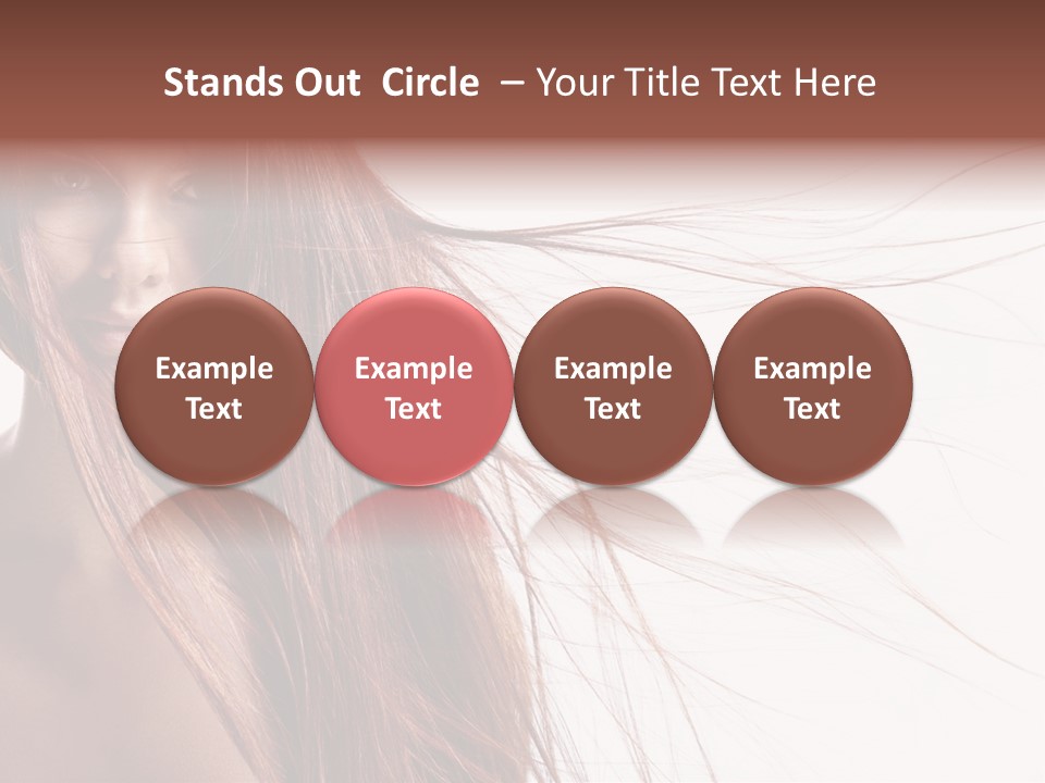 Woman Model Hairstyle PowerPoint Template