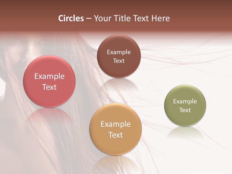 Woman Model Hairstyle PowerPoint Template
