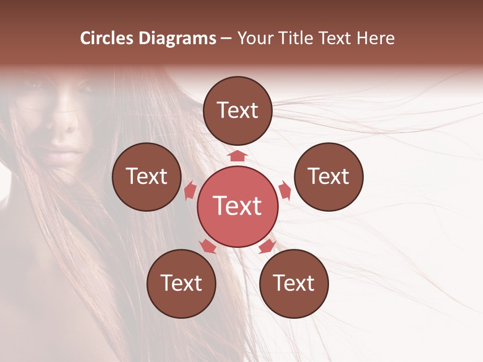 Woman Model Hairstyle PowerPoint Template