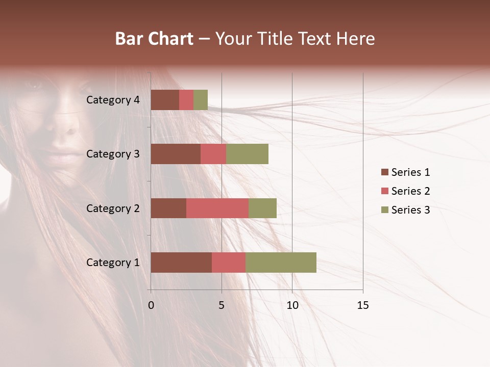 Woman Model Hairstyle PowerPoint Template
