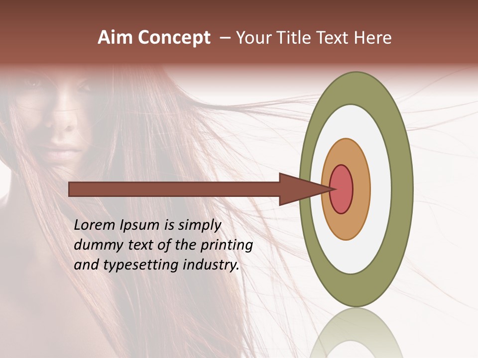 Woman Model Hairstyle PowerPoint Template