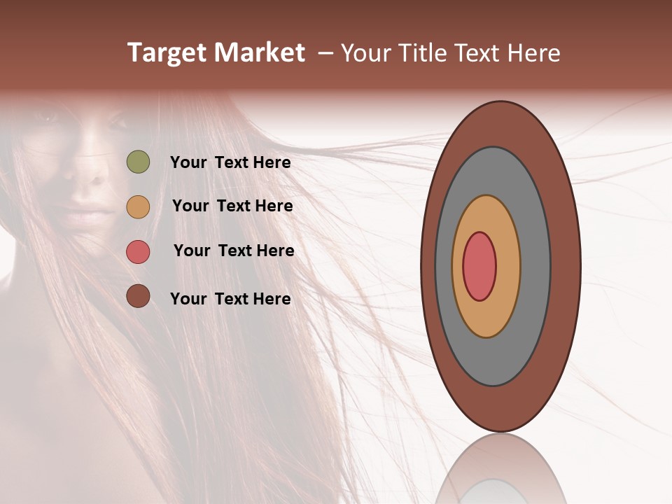 Woman Model Hairstyle PowerPoint Template