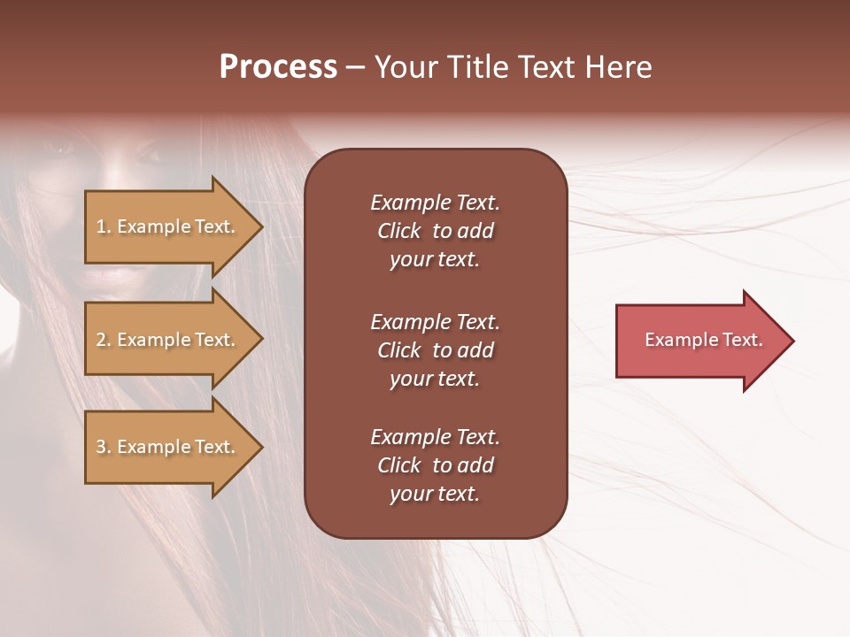 Woman Model Hairstyle PowerPoint Template