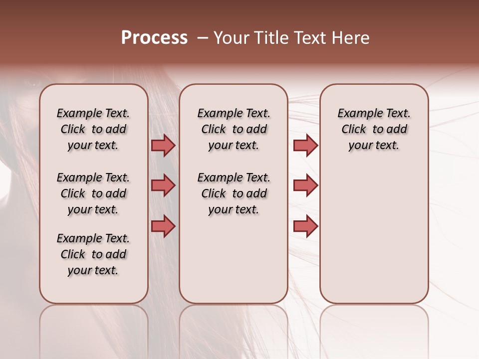 Woman Model Hairstyle PowerPoint Template