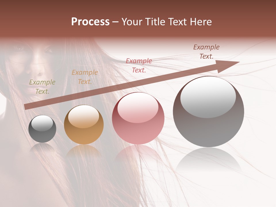 Woman Model Hairstyle PowerPoint Template