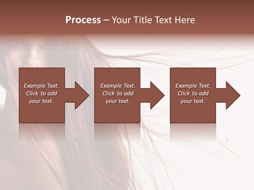Woman Model Hairstyle PowerPoint Template