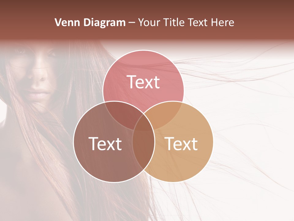 Woman Model Hairstyle PowerPoint Template