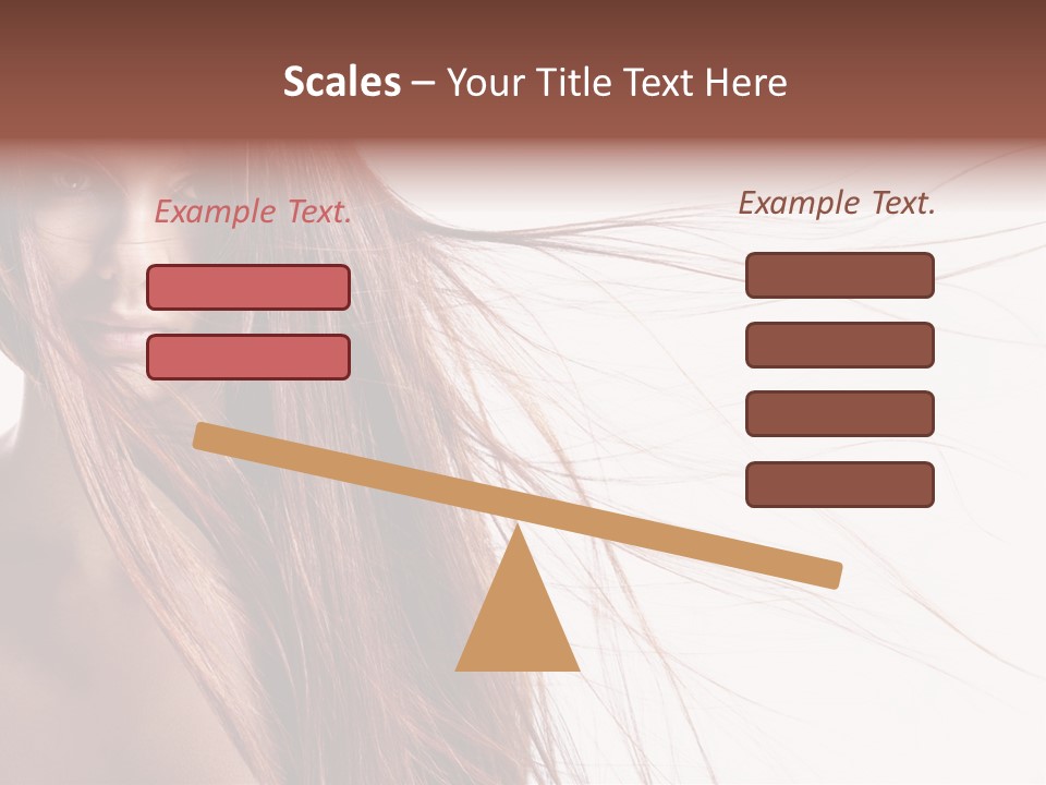 Woman Model Hairstyle PowerPoint Template