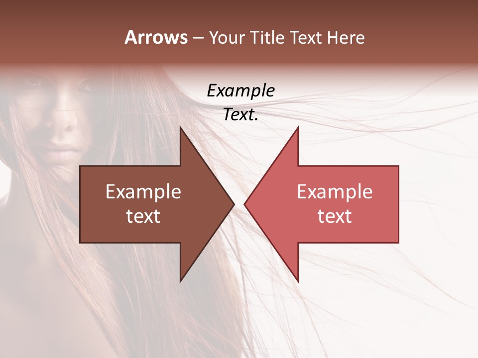 Woman Model Hairstyle PowerPoint Template