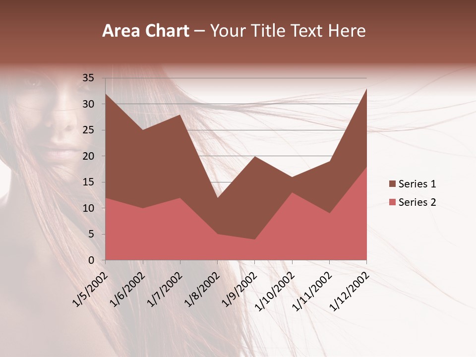 Woman Model Hairstyle PowerPoint Template