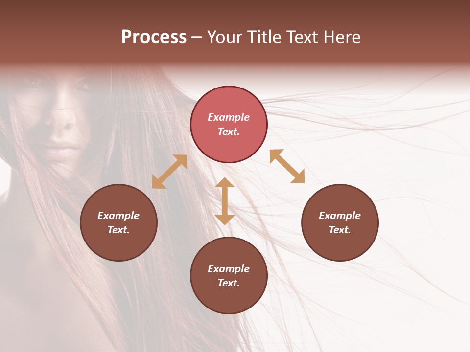 Woman Model Hairstyle PowerPoint Template