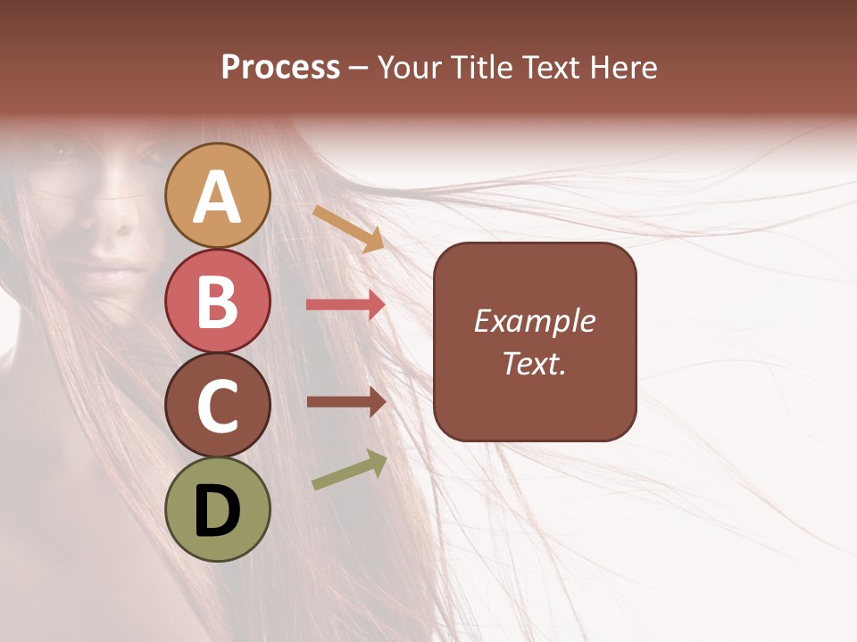 Woman Model Hairstyle PowerPoint Template