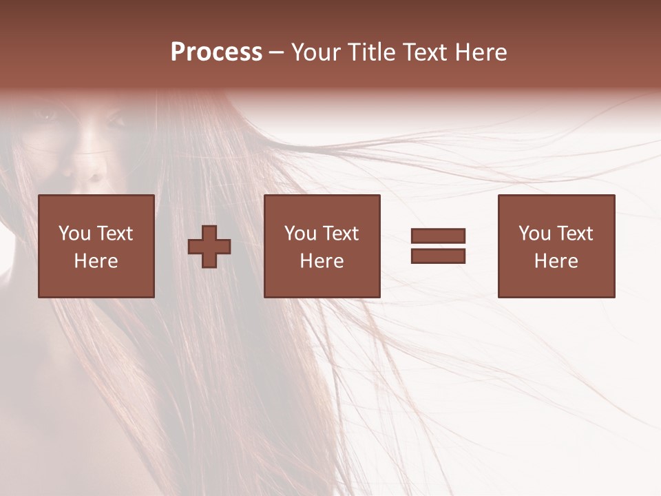 Woman Model Hairstyle PowerPoint Template