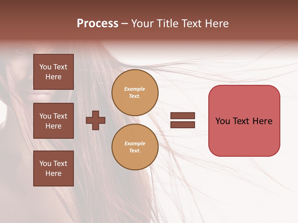 Woman Model Hairstyle PowerPoint Template