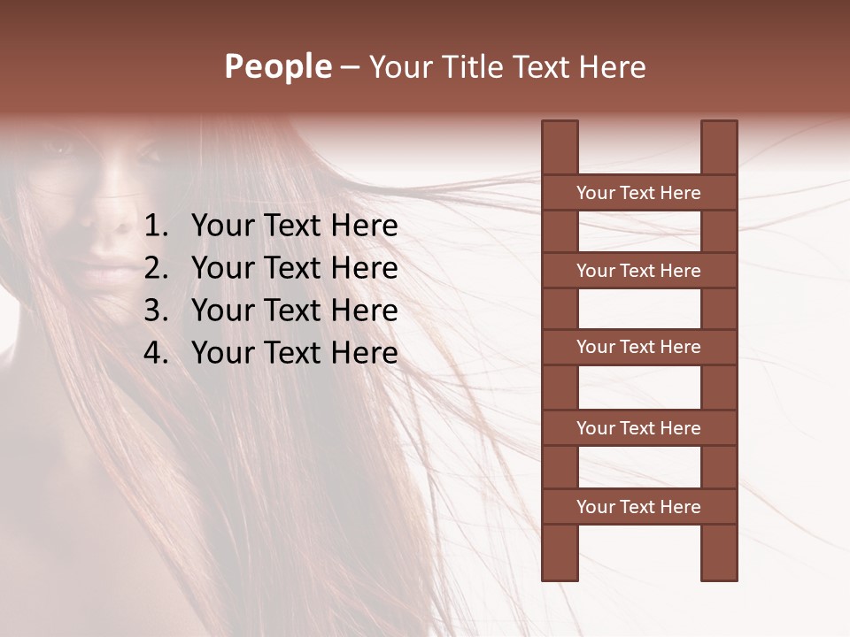 Woman Model Hairstyle PowerPoint Template