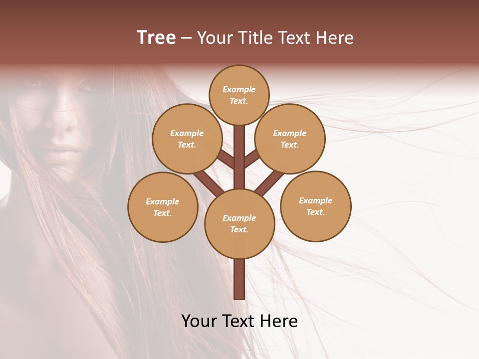 Woman Model Hairstyle PowerPoint Template