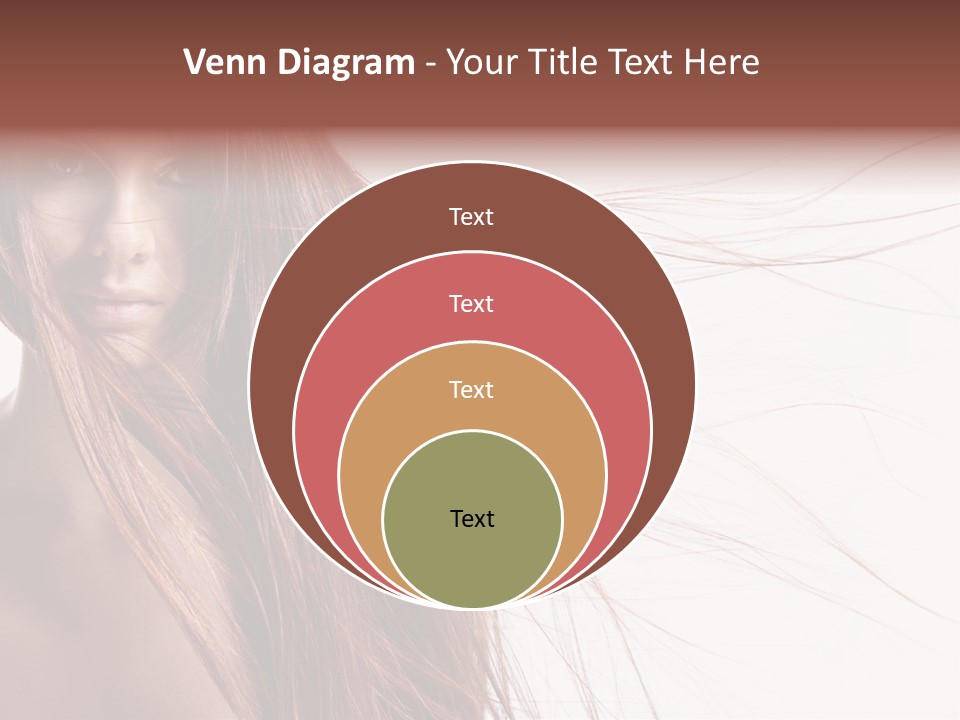 Woman Model Hairstyle PowerPoint Template