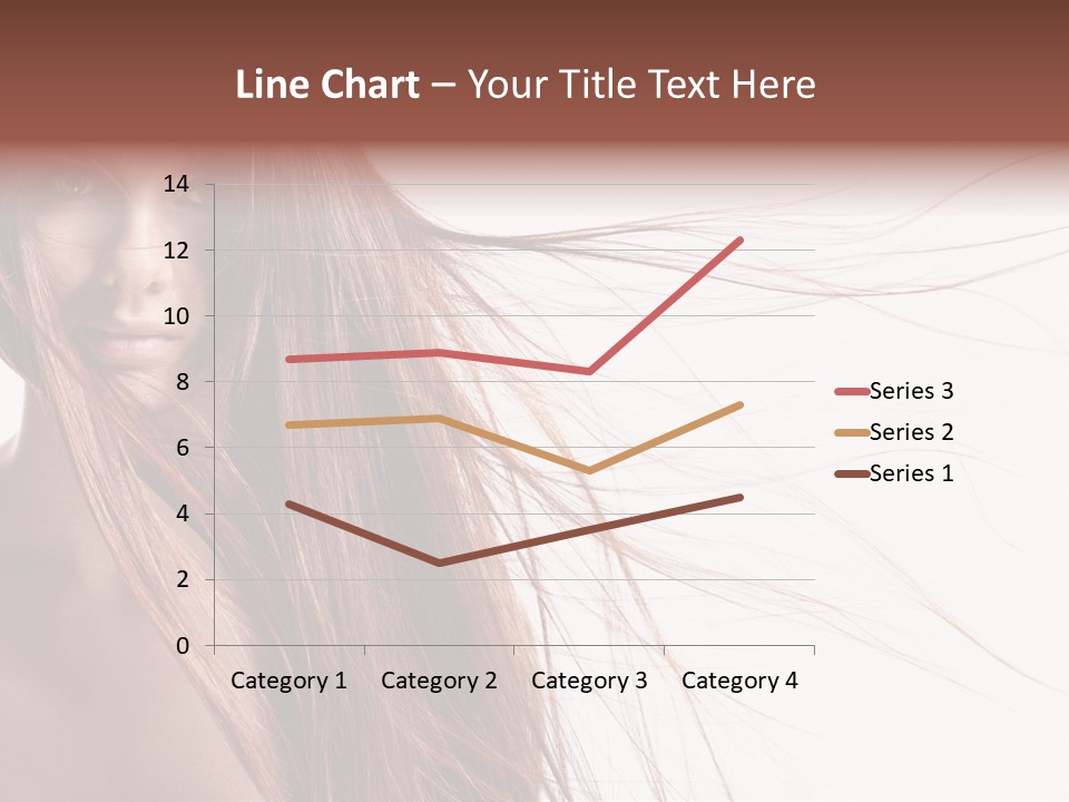 Woman Model Hairstyle PowerPoint Template
