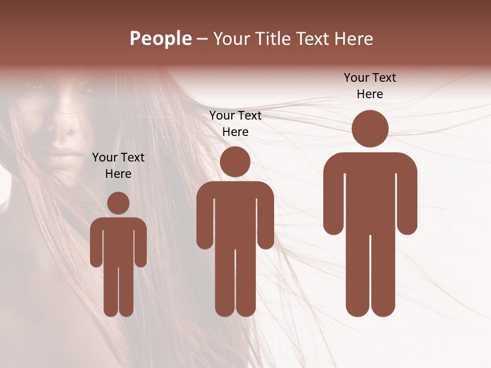 Woman Model Hairstyle PowerPoint Template