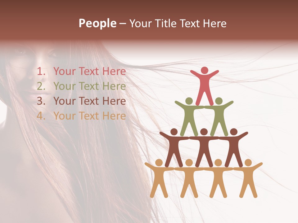 Woman Model Hairstyle PowerPoint Template