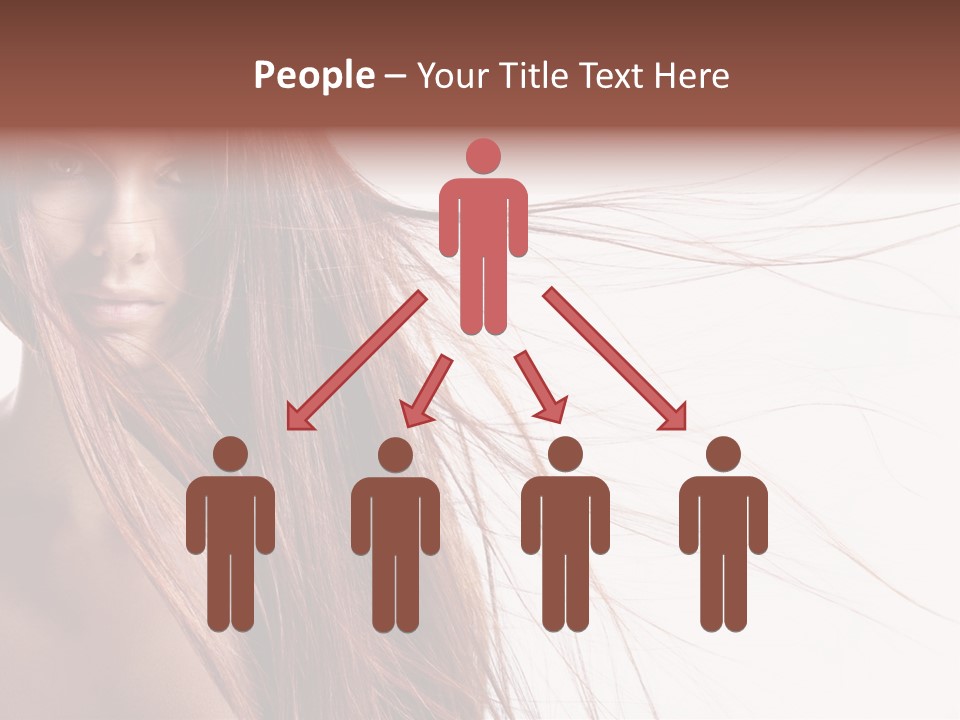 Woman Model Hairstyle PowerPoint Template
