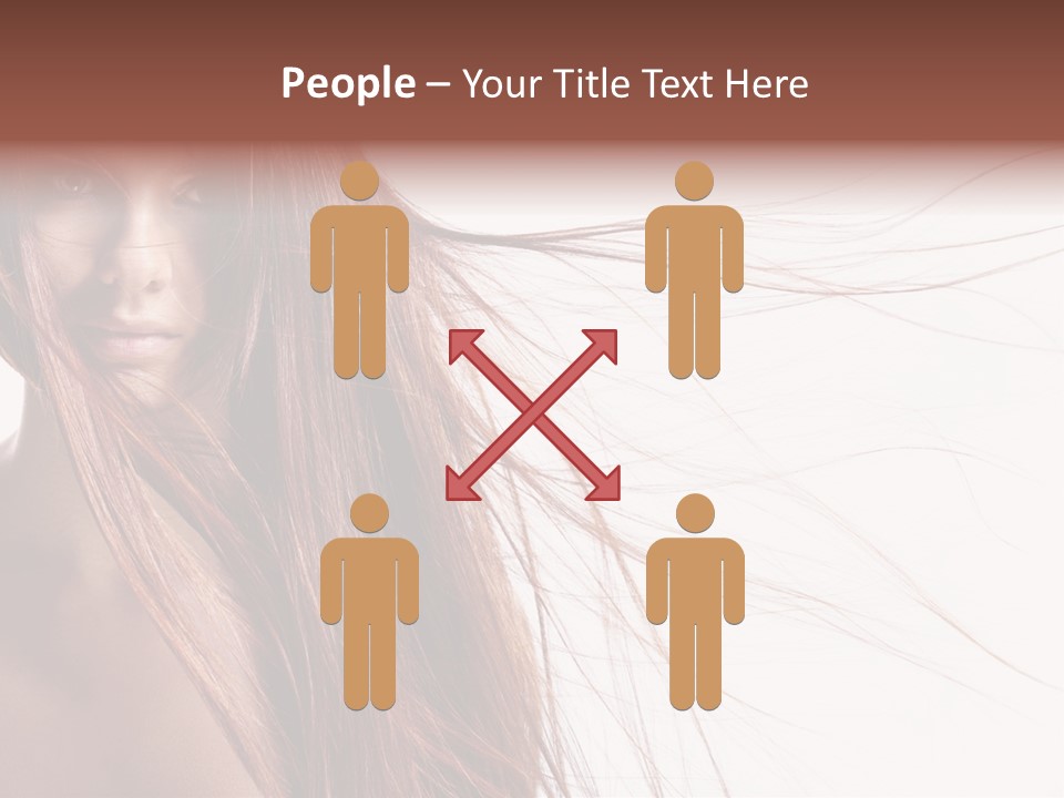 Woman Model Hairstyle PowerPoint Template