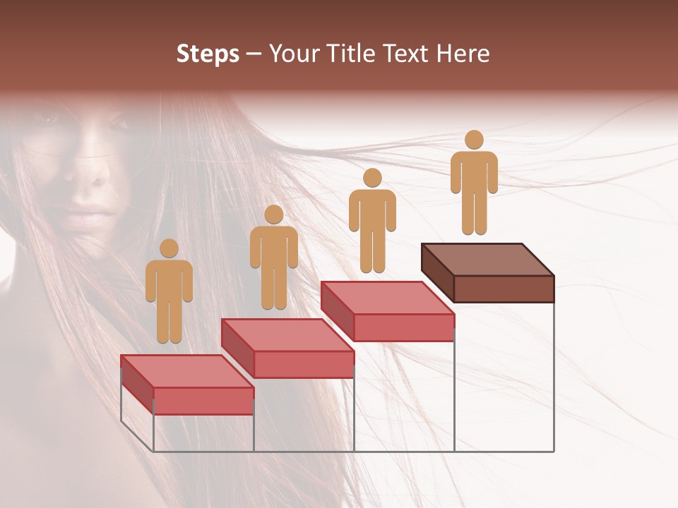 Woman Model Hairstyle PowerPoint Template