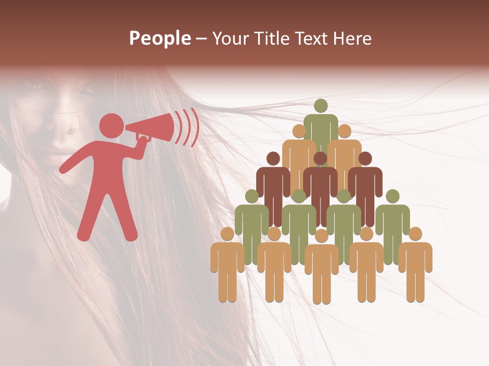 Woman Model Hairstyle PowerPoint Template